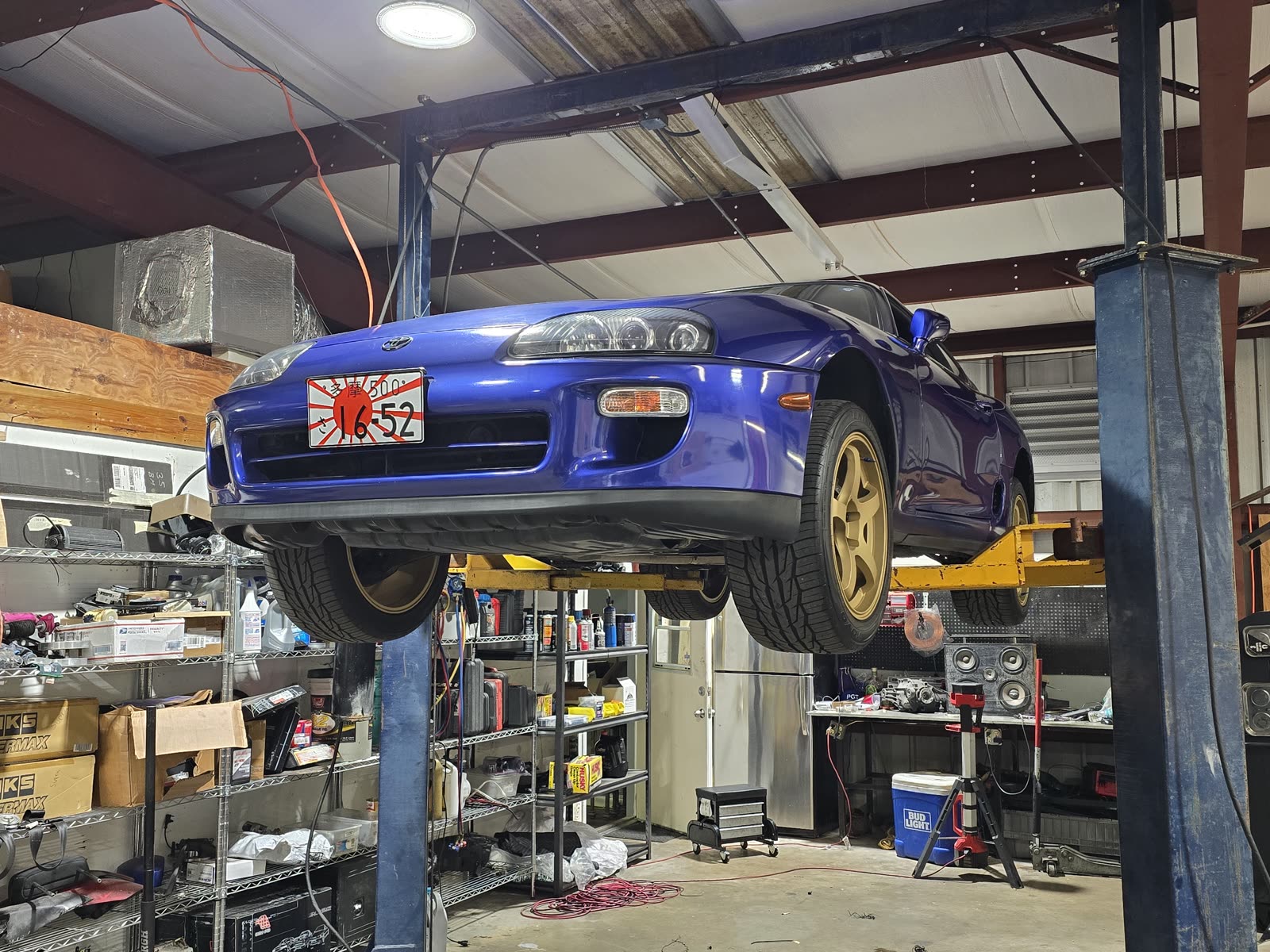 Mk4 Toyota Supra on the lift