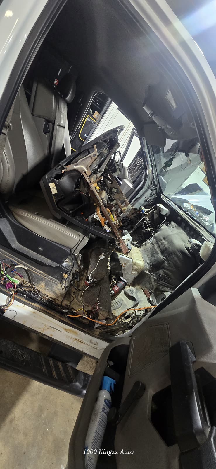 Truck interior teardown