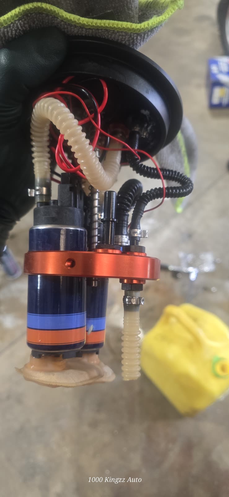 High-flow fuel pump install