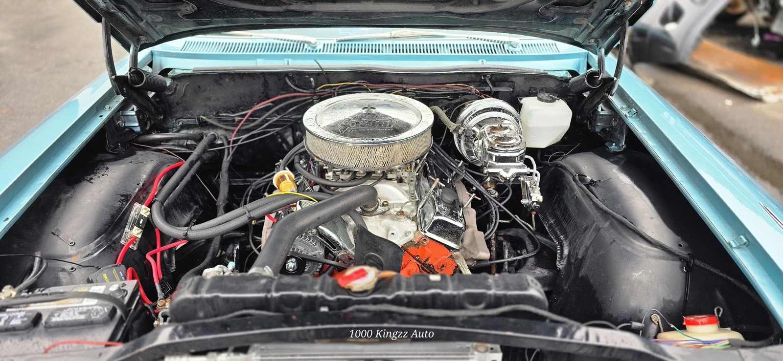 Classic Chevy engine bay
