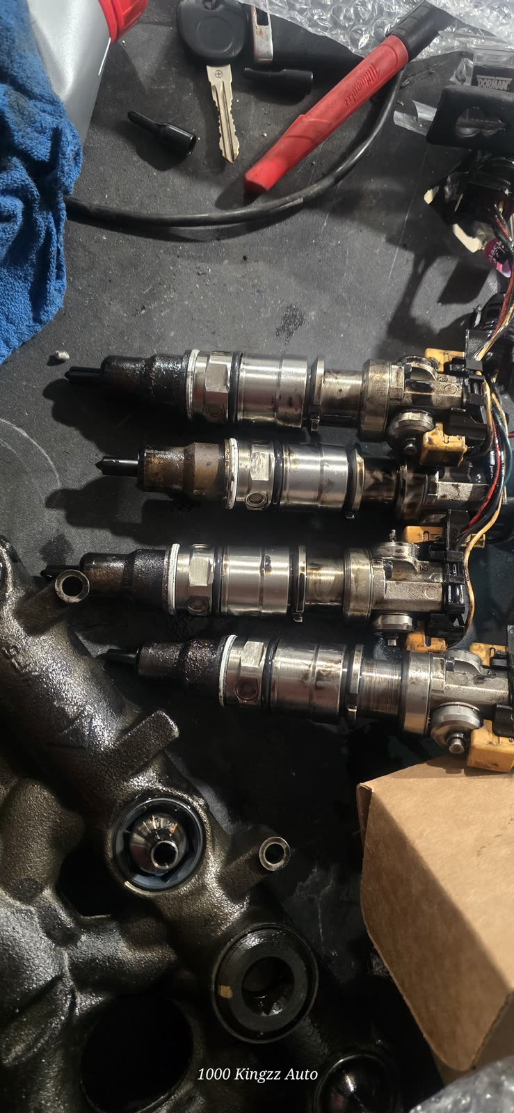 Injectors out on the bench