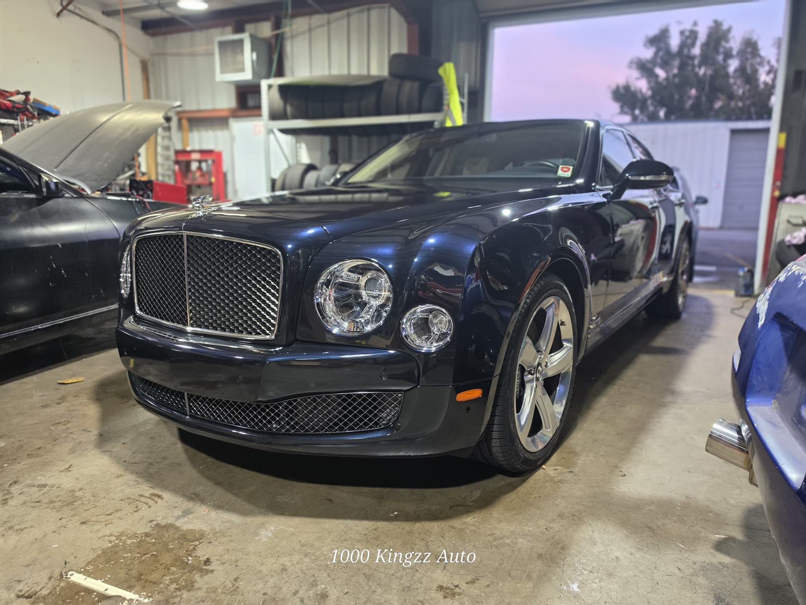 Bentley Mulsanne in the shop