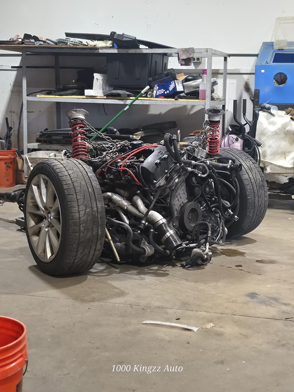 Chassis work on the bench