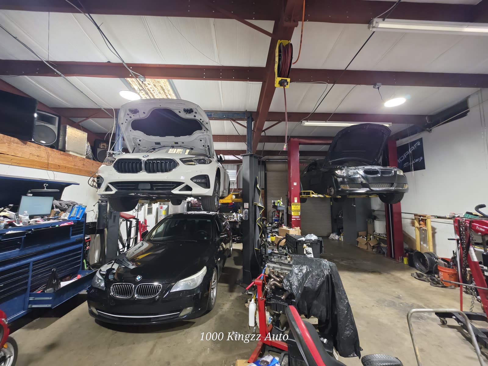 BMW Z4 in the shop