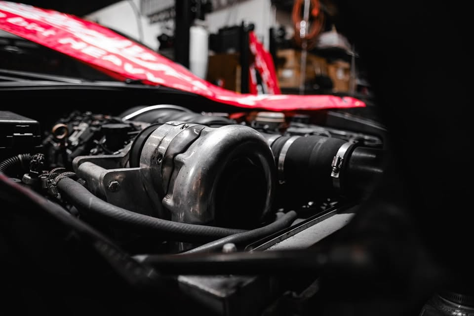 Turbo setup close-up